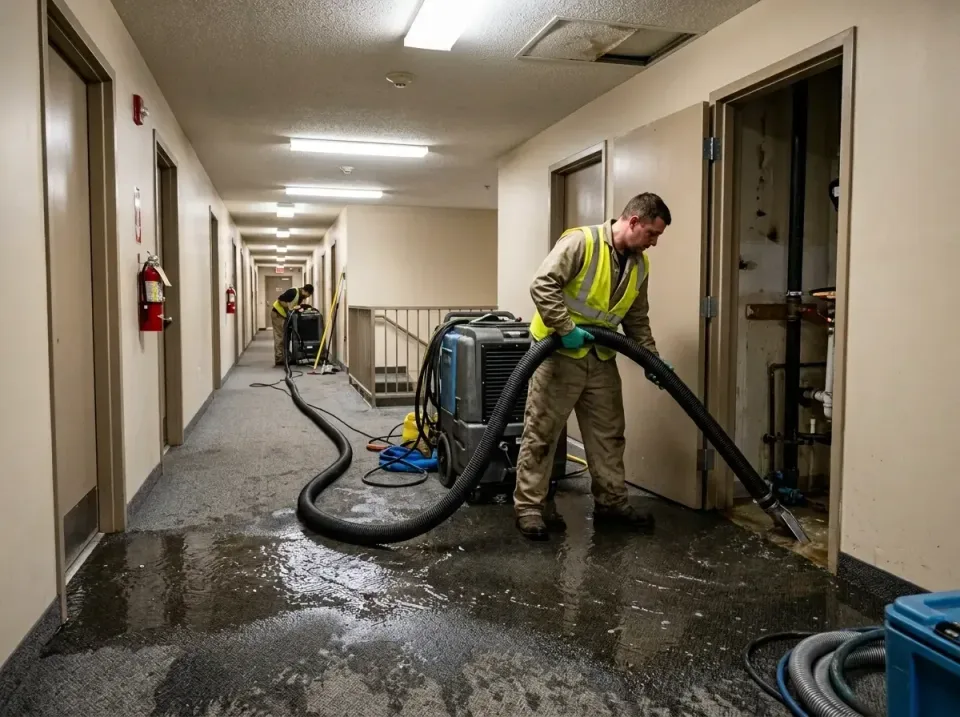 multi-unit-apartment-hallway-f-005 — frequently asked questions, Emergency Burst Pipe Water Extraction & Removal in Hahnvill…